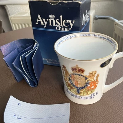 Aynsley China Queen Mother 90th Birthday Tankard COMW 61409 New & Original Box - Image 1 of 4