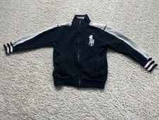 Polo Ralph Lauren Big Pony Boys Size 8 Track Jacket Full Zip EUC