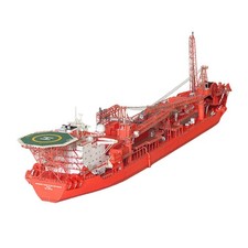 1/400 FPSO Production Tanker 3D Paper Model Ship Assembly of
