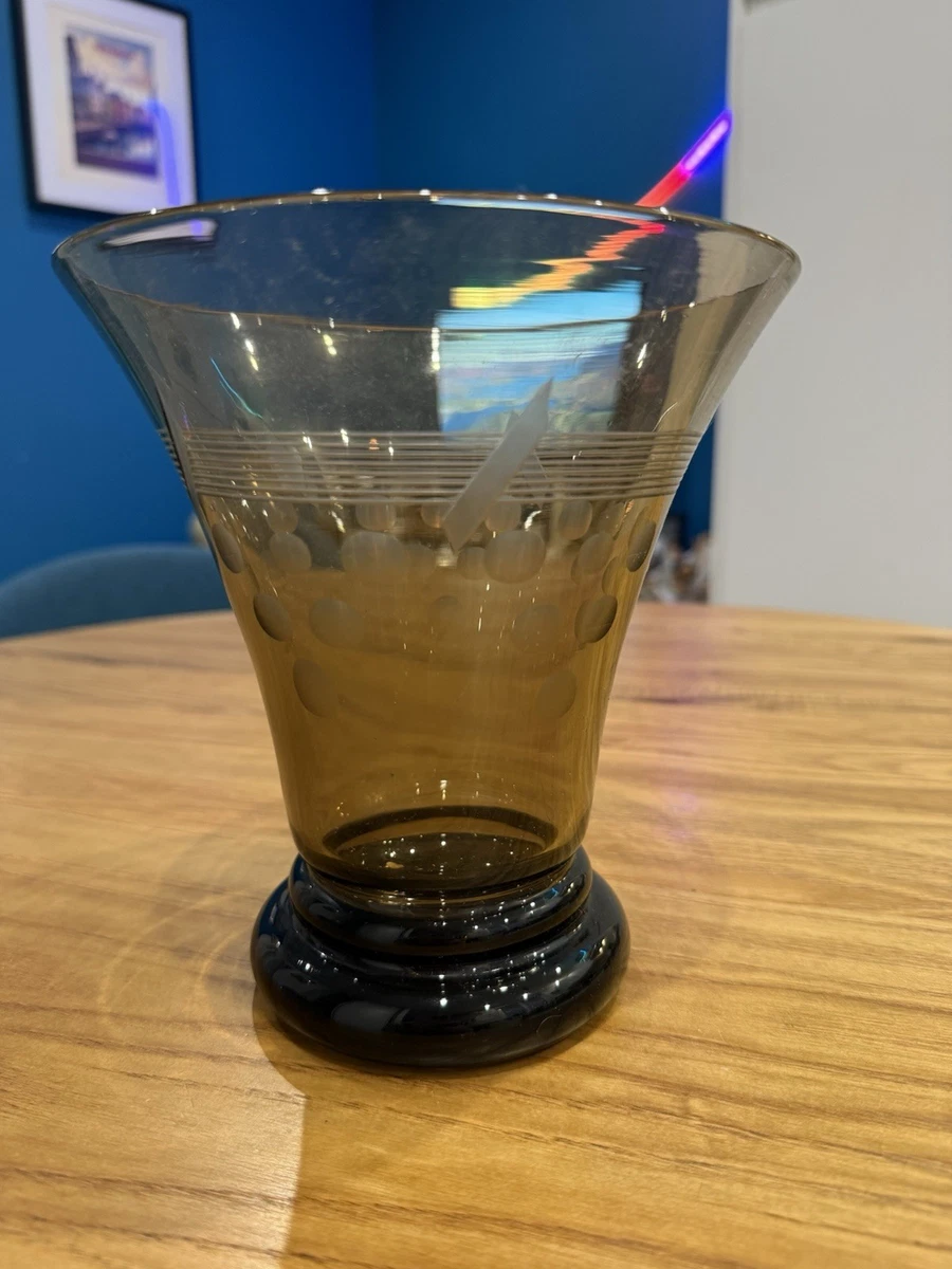 Vase à fleurs en verre transparent, motif tournesol pour salon