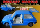 VINTAGE 1980 CORGI  AUSTIN MINI METRO 1.3 HLS BLUE; 1:43 SCALE DIECAST MODEL CAR
