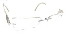 Silhouette 7599 10 6050 White Rimless Eyeglasses Frames 19 40 Austria Unisex
