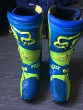 Fox Motocross Boots (Comp 8) Blue and Yellow M8 , EU 41