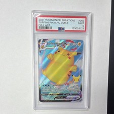 Pokemon TCG 2021 Celebrations Surfing Pikachu VMAX Holo Full Art 009/025 PSA 9 on eBay
