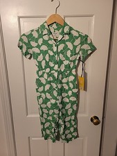 Diane Von Furstenberg for Target Ginkgo Green Jumpsuit Size Girls XS 4/5 NWT