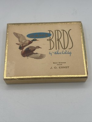 VTG  Richard Bishop Playing Cards Double Deck  Geese Gold Edge Sealed w/Stamp. 