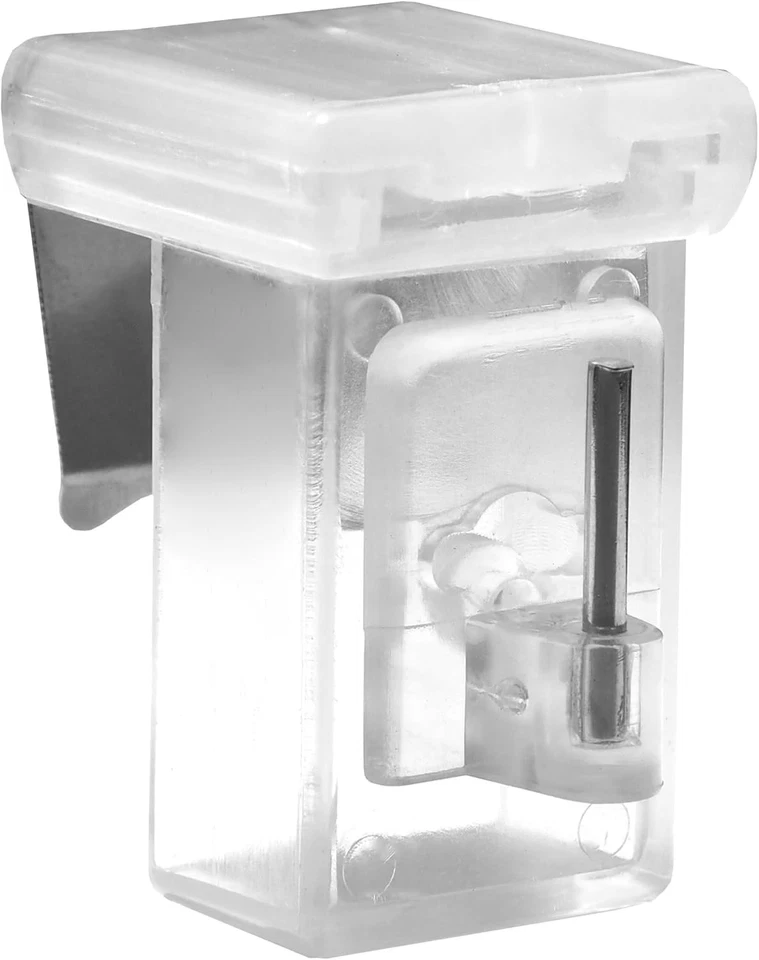 10 Ganci per Decorazione Finestre, Campo Di Serraggio: 10-27 Mm (Trasparente) - Immagine 2 di 4