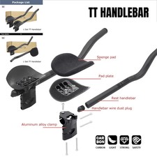 TT Time Trial Bike Aero Carbon Extensions Internal Routing Handlebar 35/55°