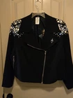 Disney Evil Queen Villains Snow White NWT 2X Black Biker Jacket