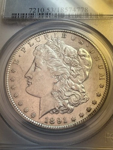 1891-S Morgan Silver Dollar PCGS Graded AU 53 #721053/18574778