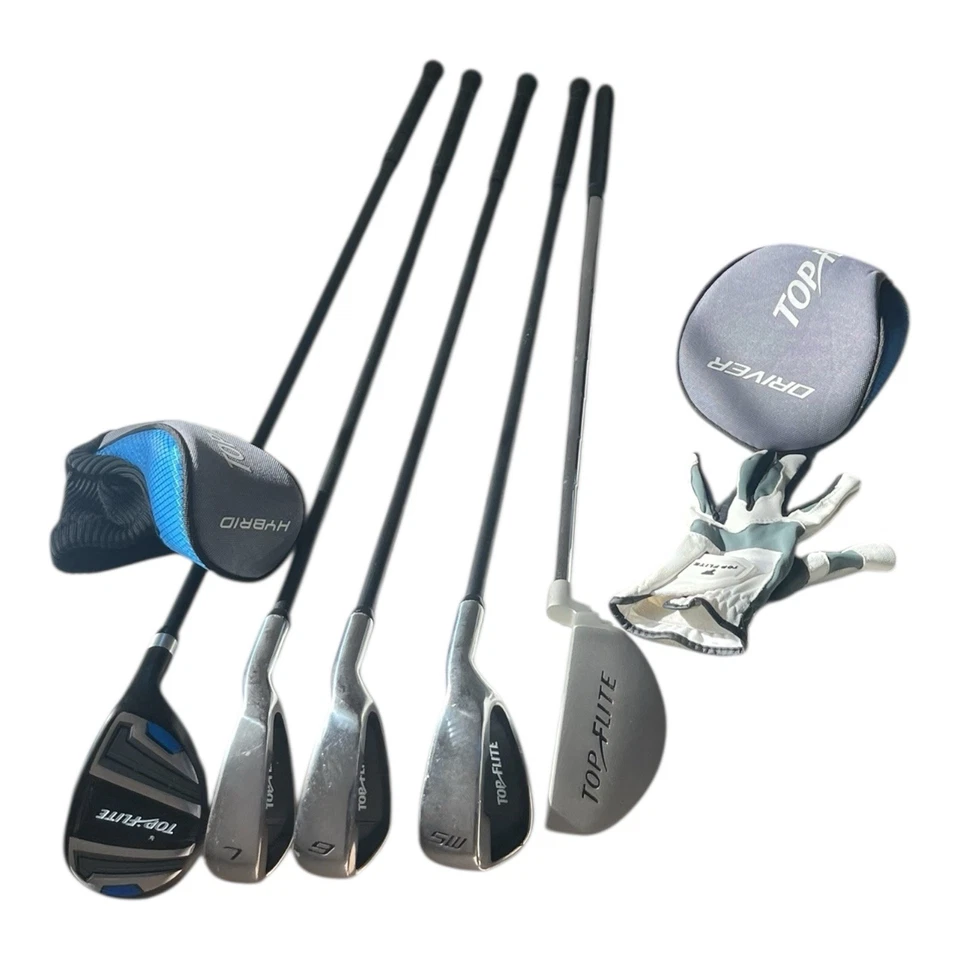 Top Flite Junior 5 Piece Golf Set Hybrid 7 & 9 Iron SW Putter Bag Right Hand - Image 2 of 4
