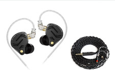 2M Long Recessed 2Pin IEM Cable and KZ ZS12 PRO X in Ear Monitor Headphones