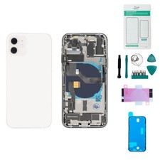 iPhone 12 Gehäuse mit Backcover Weiß - Set ...
