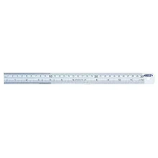 Insize 7110-600 Steel Rule, Ss, 24" L, Unfinished, 1-3/16"W