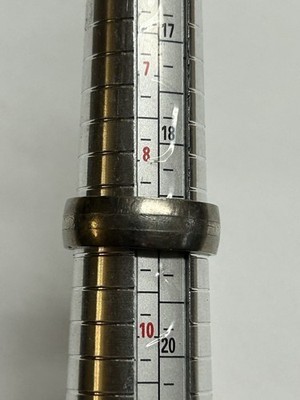 .925 und Titan schlichtes Band, Größe 9 Ring, S Makers Mark