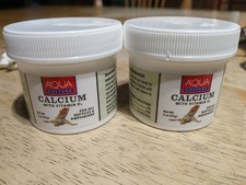 Two AQUA Culture Calcium With Vitamin D 2oz containers New