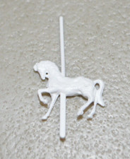 HO scale animal ride IHC Circus Carnival carousel horse WHITE