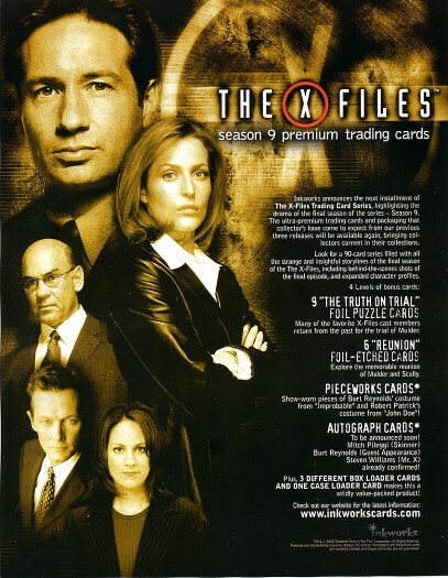 Promo- X-Files Season 9 Sell Sheet | eBay