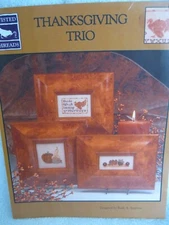 "THANKSGIVING TRIO" CROSS STITCH PATTERN BY TWISTED THREADS