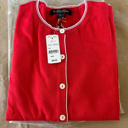 Brooks Brothers Women’s Supima Cotton Button Up Sweater Size Large NWT - Picture 3 of 19