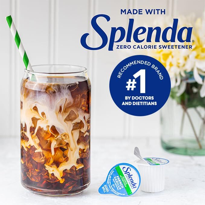 SPLENDA Sugar Free Low Calorie Single Serve Coffee Creamer Cups, French