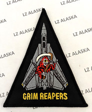 US NAVY STRIKE FIGHTER SQ VF-101 GRIM REAPERS F-14 PATCH (N11) COLOR TRIANGLE