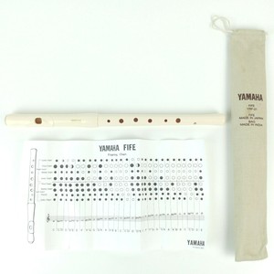 Yamaha Fife Yrf 21 Cream Plastic Training Flute Made In Japan Complete W Bag Ebay