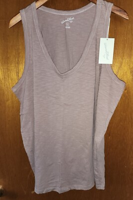Universal Thread Women s Size 2X Brown V-neck Stretchy Sleeveless Tank Comfy NWT