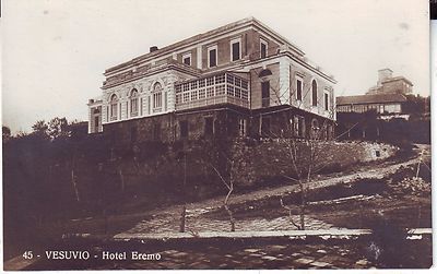 Italy Vesuvio - Hotel Eremo old real photo P. Cordova Resina published postcard