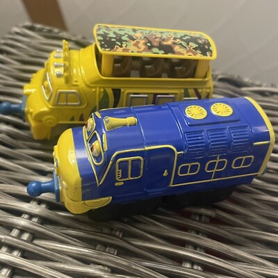Mtambo Chuggington Yellow Die Cast Trains & blue Brewster muddy LOT metal