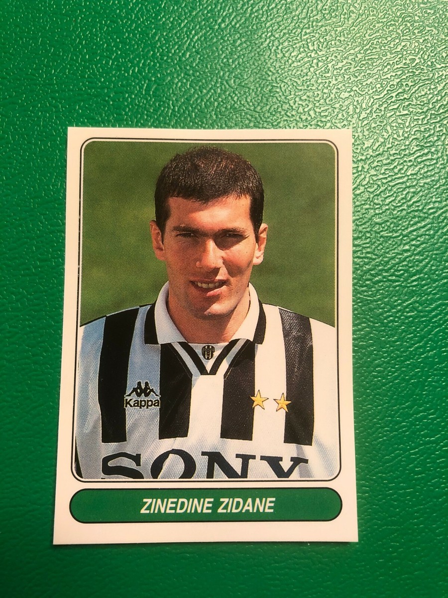 PANINI ZIDANE 1996 1997 STICKER EUROPEAN FOOTBALL STARS RARE
