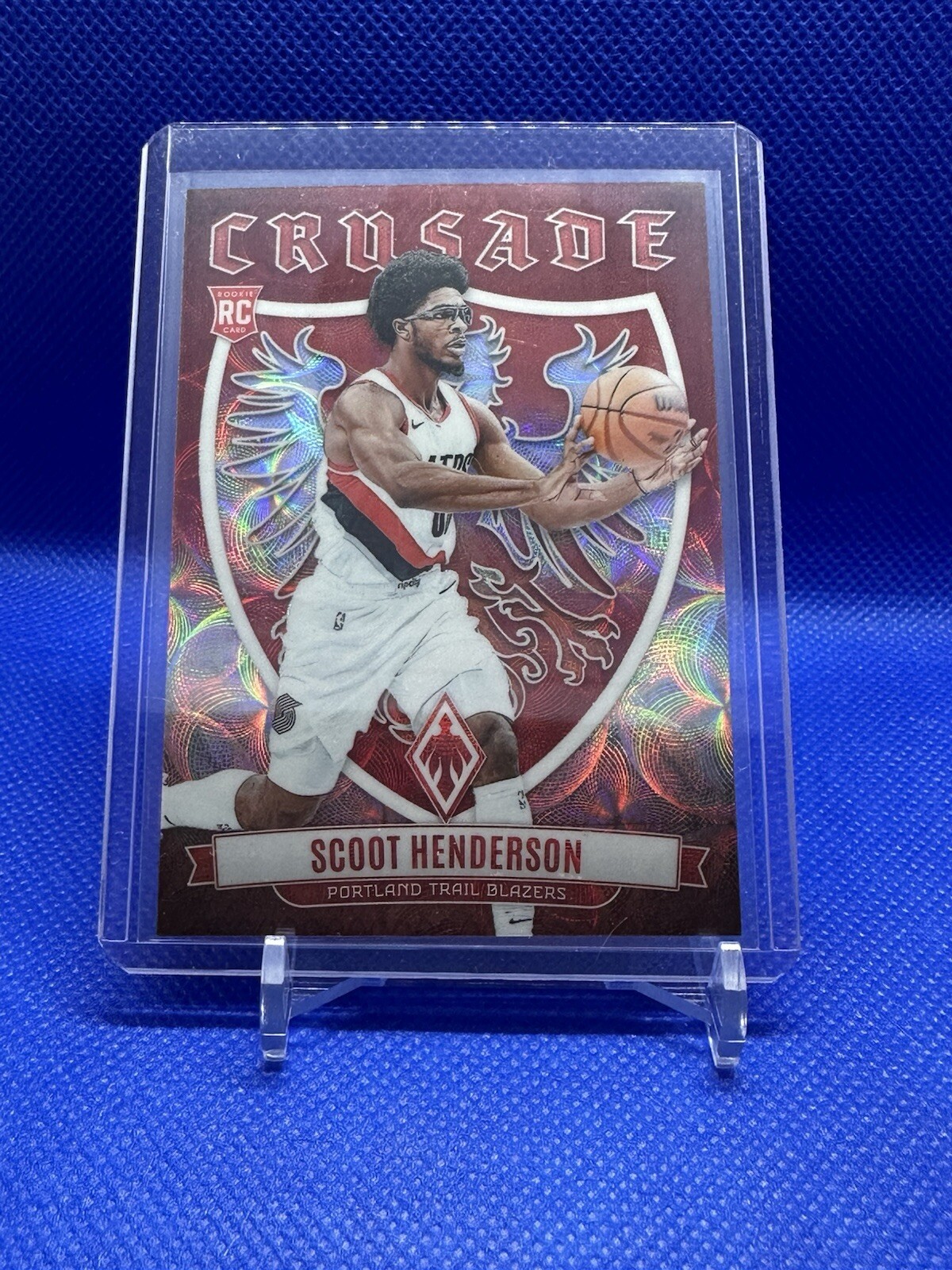 2023-24 Panini Phoenix Scoot Henderson Crusade Red Scope /75 - Card #23