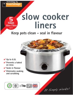 Futter für Schongarer Topf Topf Packung 10er Beutel kein Durcheinander Versiegelung im Geschmack Kochen Eizelle