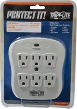Tripp-Lite 6 Outlets, 120 Volts, 15 Amps, Power Outlet Strip
