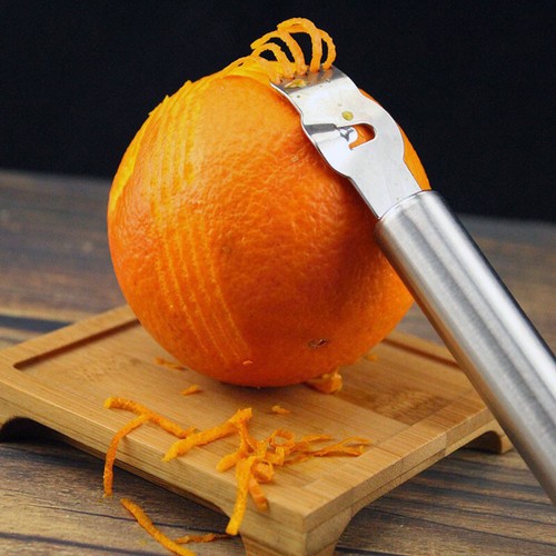 Zester Zestenreißer Edelstahl Reibe Zitrone äußersten NEU Fruchtschale Heiß - Bild 4 von 6