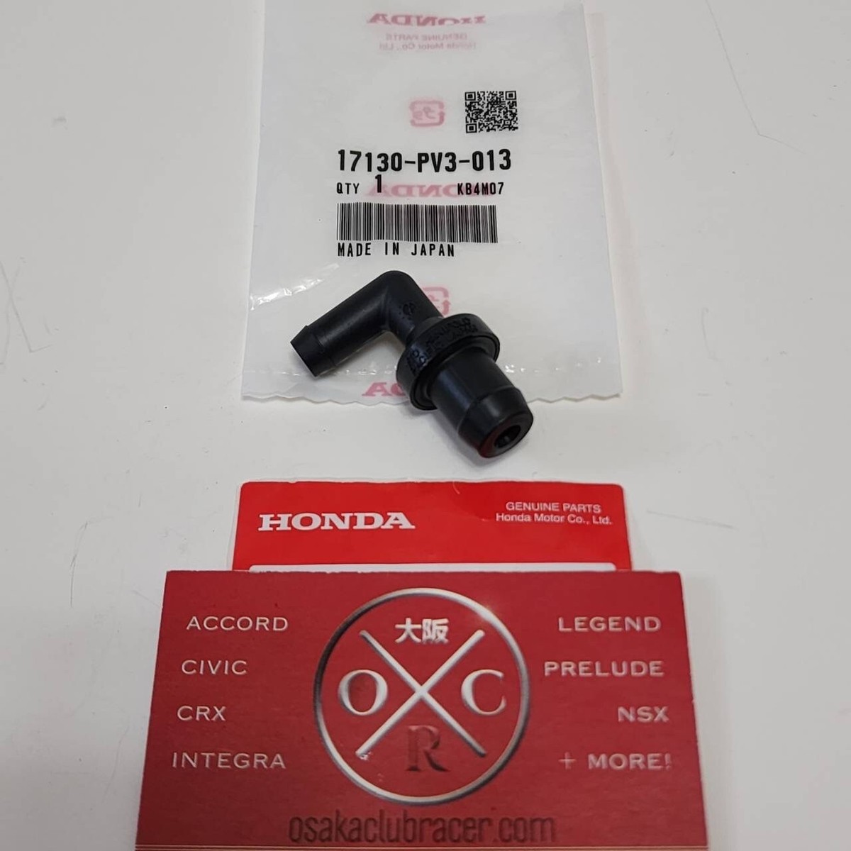 Genuine OEM Honda PCV Valve 2000-2003 S2000 AP1 17130-PV3-013