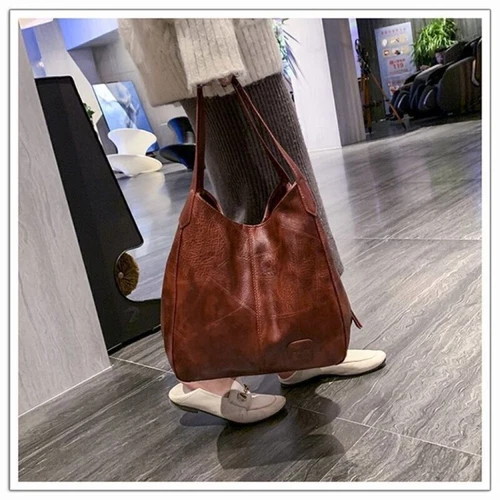 New Women Designer Leather Shoulder Bag Large Capacity Ladies Handbag Hobo Tote - Picture 1 of 24