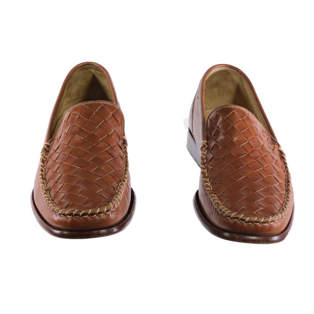 COLE HAAN Collection Woven Loafers Moc Toe Sz. 8 M ITALY  display picture 2