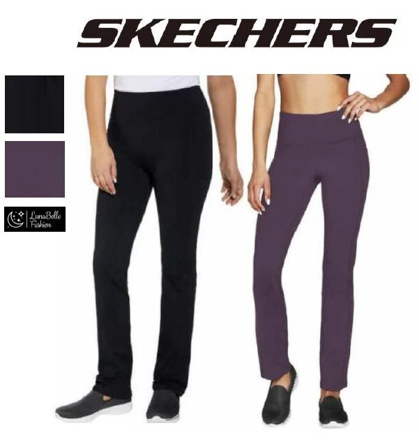 Skechers Ladies' Go Walk Pant High Waist Moisture Wicking Pants | Size &  Colors