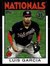 2021 Topps #86B-40 Luis Garcia 1986 Topps Baseball 35th Anniversary card