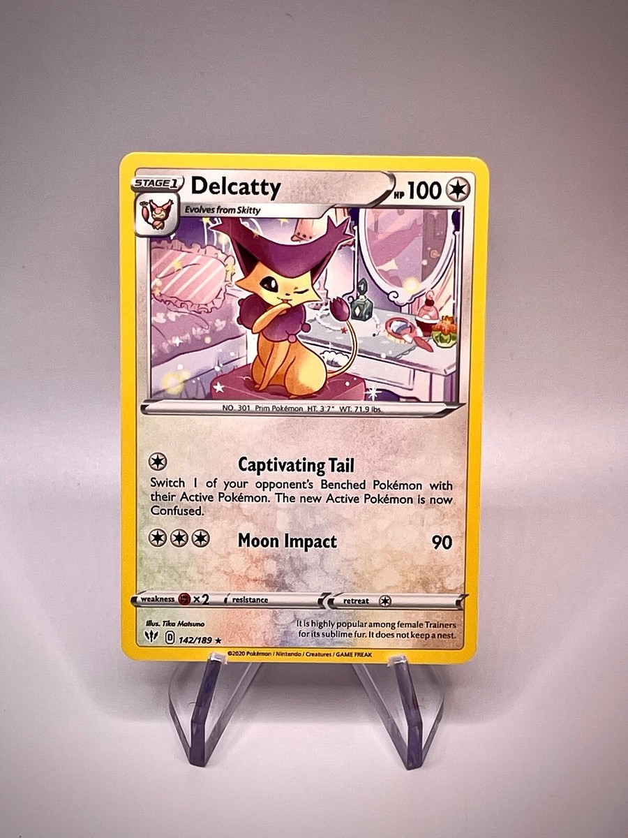 Pokémon TCG Delcatty Darkness Ablaze 142/189 Regular Rare | eBay