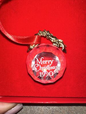 SWAROVSKI 1990 Christmas Ornament Original Box | eBay
