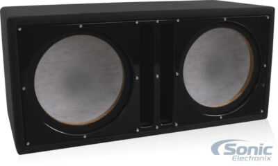 Belva BBX210BK | Dual 10'' Ported Sub Box w/ Custom Black Baffle