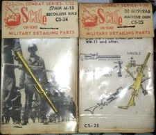 1/32 Cal-Scale CS-24 57mm M-18 recoilless Rifle CS-25 0.30 cal M1919A6 MG