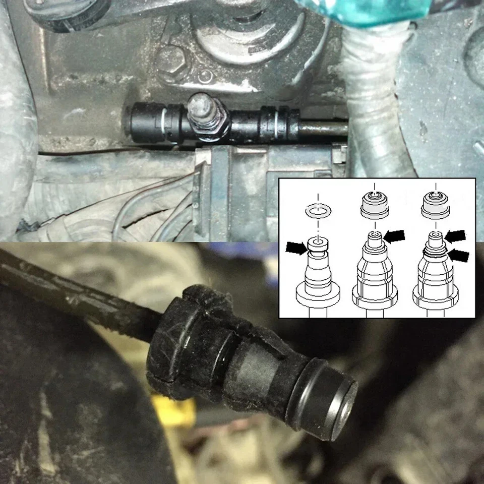 10X Clutch Slave Master Cylinder Pipe Seal Gasket For VW Golf Tiguan Transporter - Image 2 of 4