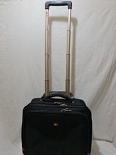WENGER SWISS GEAR TROLLEY  BRIEFCASE WHEELS/FOLDING HANDLE +LAPTOP POUCH