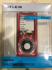 Belkin Remix Metal Shield Reflect Rock For Ipod Nano Red F8Z381 Red