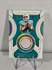 2021 National Treasures Tua Tagovailoa Century Materials Gold CM-TUT--SP #4/10
