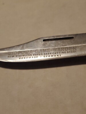 Vintage Puma German 970 Game Warden Pocket Knife Stainless Super