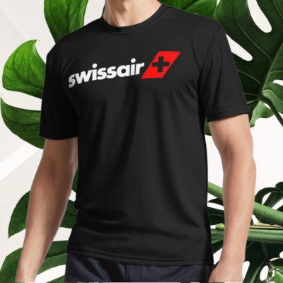 New swissair-logo Merchandise Active T-Shirt Logo T-Shirt Funny Size S to 5XL